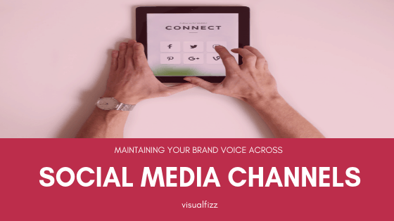 visualfizz social media voice across various social media channels branding chicago